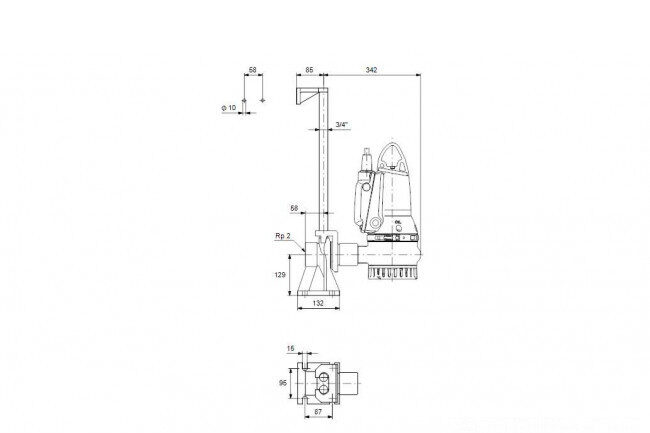 nasos drenajnyy grundfos dp10 50 09 e ex 2 1 502 2
