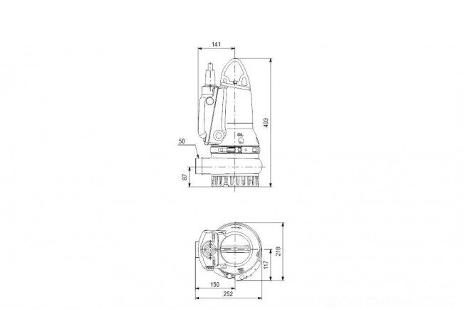 nasos drenajnyy grundfos dp10 50 09 e ex 2 1 502 3