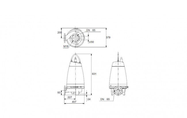 nasos kanalizatsionnyy grundfos se1 50 65 40 ex 2 51d b 5