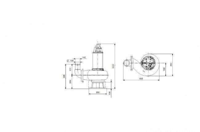 nasos kanalizatsionnyy grundfos se1 75 100 130 2 52s c n 51d 2