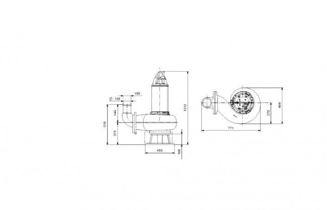nasos kanalizatsionnyy grundfos se1 95 100 170 4 52h c ex 51d 2
