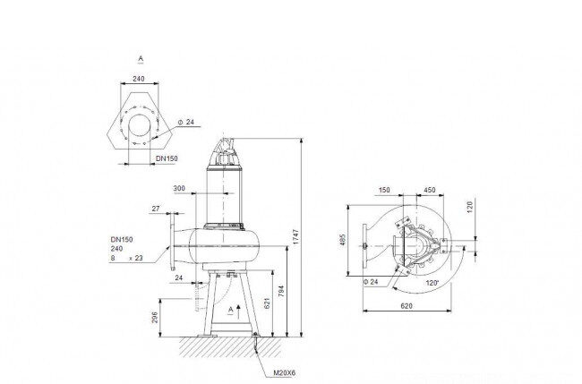 nasos kanalizatsionnyy grundfos se1 95 150 185 4 52h c ex 51d 3