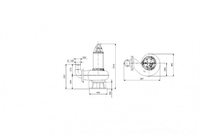 nasos kanalizatsionnyy grundfos se1 95 150 185 4 52h c n 51d 2