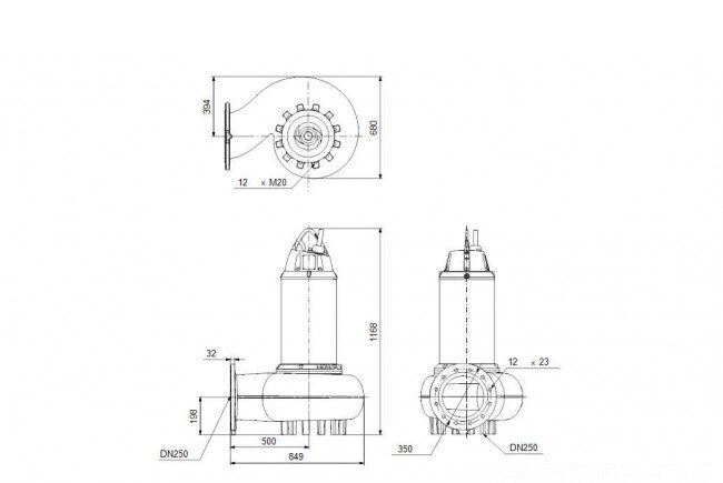 nasos kanalizatsionnyy grundfos se2 110 250 220 4 52l c q ex 51d 2