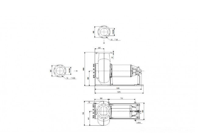 nasos kanalizatsionnyy grundfos se2 125 300 160 6 52e h q ex 51d 1