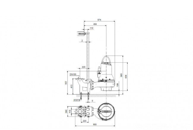 nasos kanalizatsionnyy grundfos slv 100 100 40 a ex 4 51d c 1