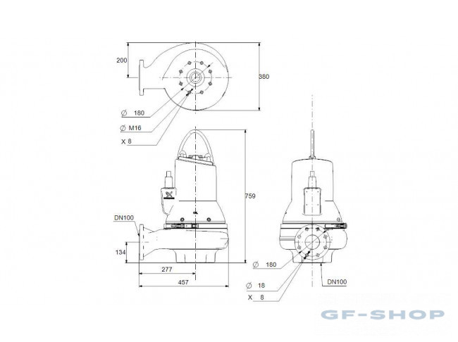 nasos kanalizatsionnyy grundfos slv 100 100 40 a ex 4 51d c 3