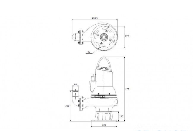 nasos kanalizatsionnyy sl1 50 65 30 a ex 2 50d c 2