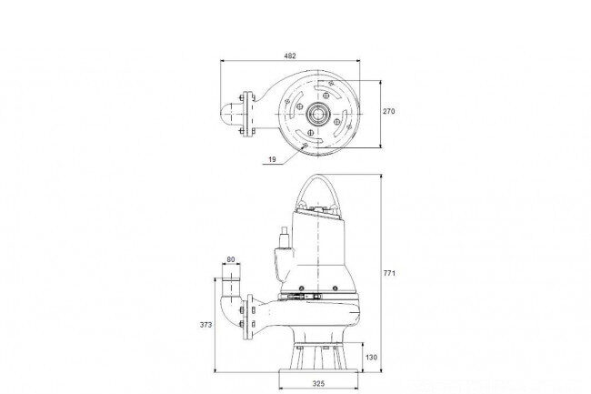 nasos kanalizatsionnyy sl1 50 80 22 a 2 50d c 2