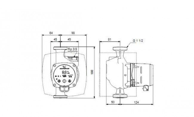 tsirkulyatsionnyy nasos grundfos alpha3 25 40 a 180 s vozduhootvodchikom new 3